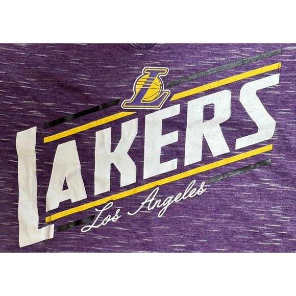 LA Lakers Womens Medium Purple TShirt NBA Basketball Team T-Shirt Top MLPS - Picture 2 of 6